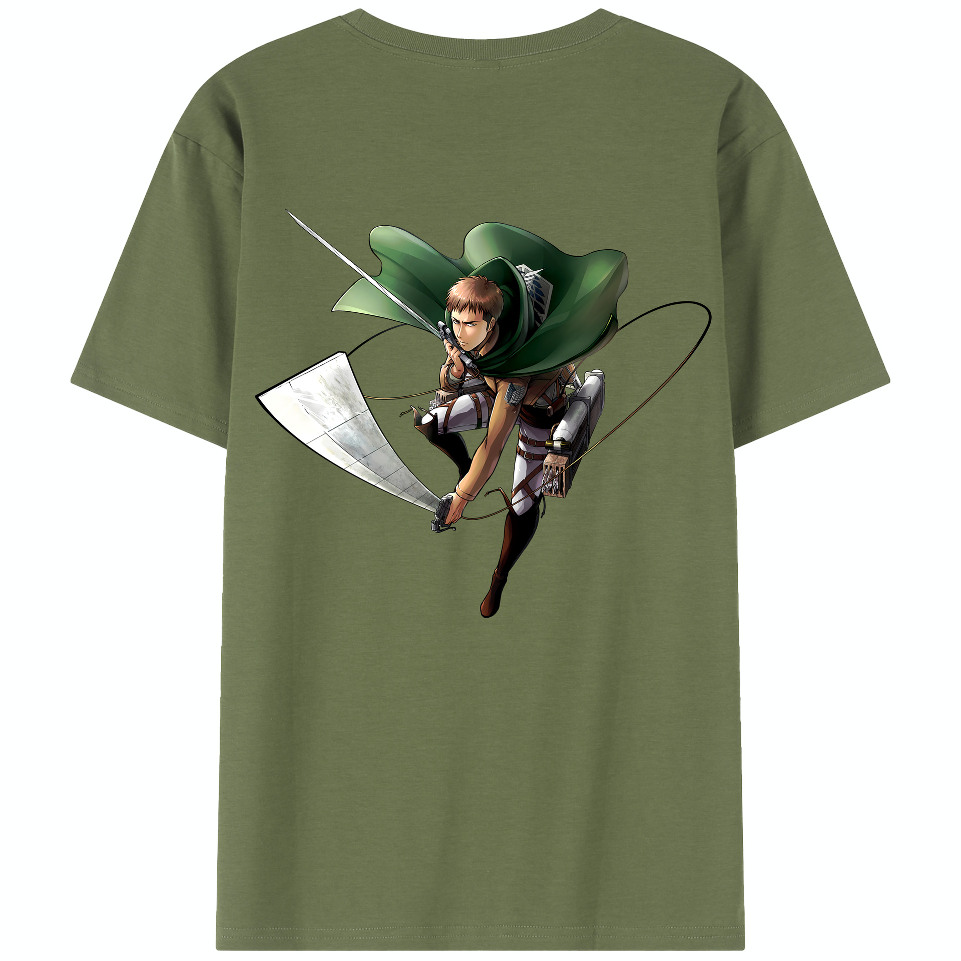 （画像用） 進撃の巨人 Attack on Titan 綿100％半袖Tシャツ（背面プリント）